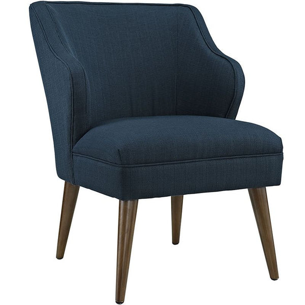 Swell Fabric Armchair in Azure by Furniture and Things