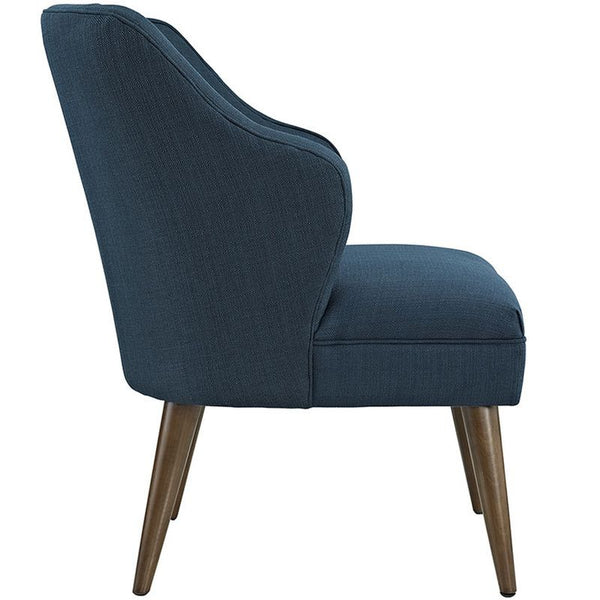 Swell Fabric Armchair in Azure by Furniture and Things