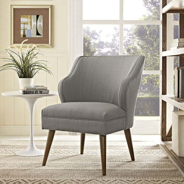 Swell Fabric Armchair in Granite by Furniture and Things