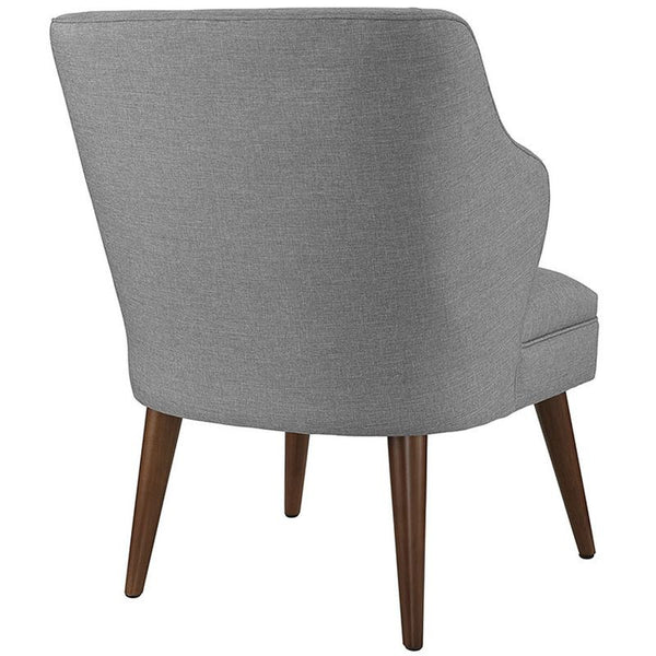 Swell Fabric Armchair in Light Gray by Furniture and Things