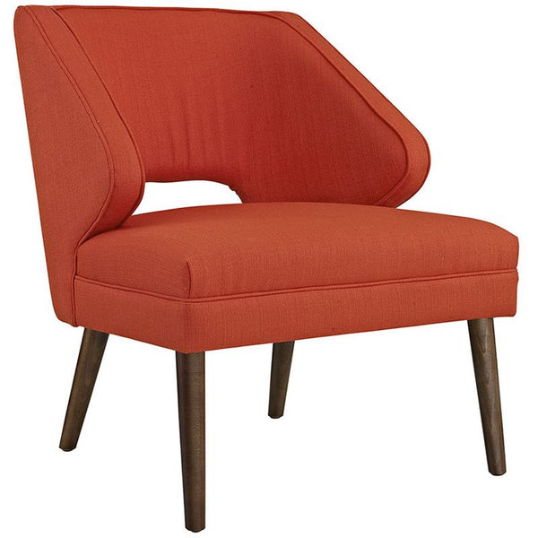 Dock Fabric Armchair in Atomic Red