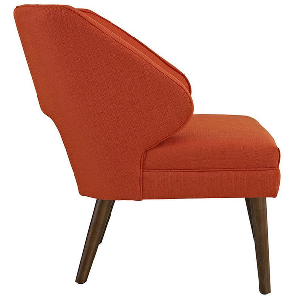 Dock Fabric Armchair in Atomic Red