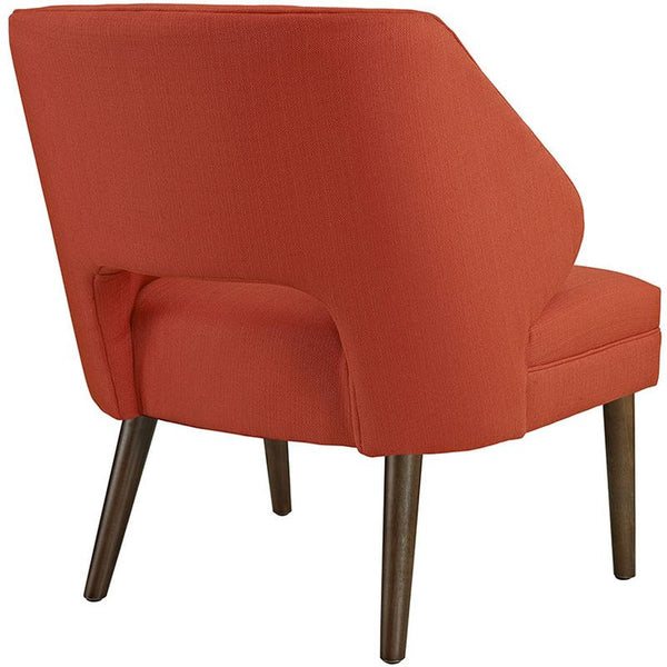 Dock Fabric Armchair in Atomic Red