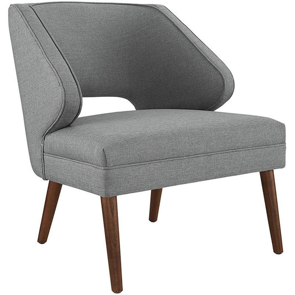 Dock Fabric Armchair in Light Gray