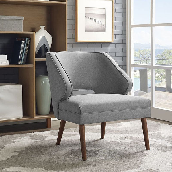 Dock Fabric Armchair in Light Gray