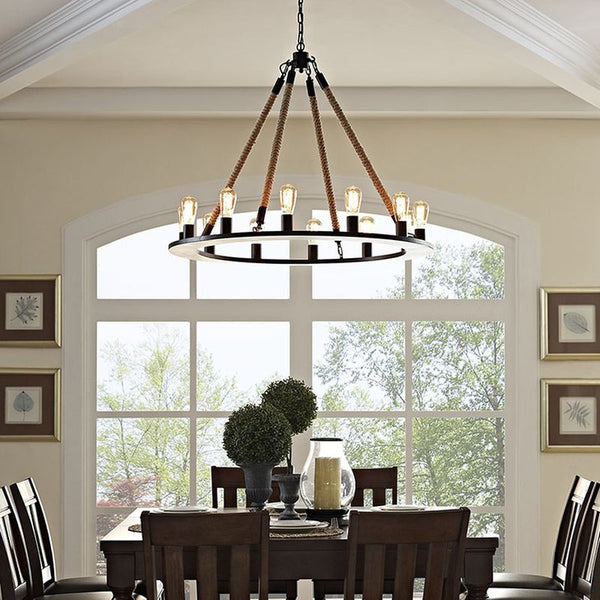 Encircle Chandelier in Brown