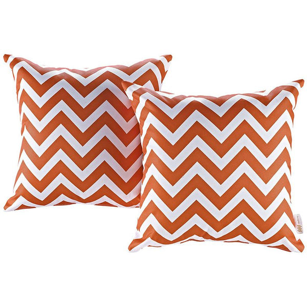 Modway Outdoor Patio Pillow in Chevron