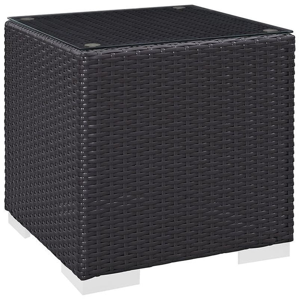 Convene 12 Piece Outdoor Patio Sectional Set in Espresso Red