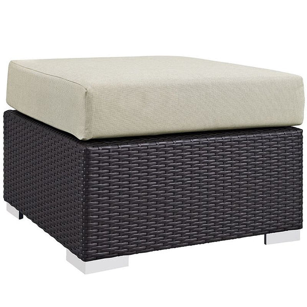Convene 3 Piece Outdoor Patio Sofa Set in Espresso Beige
