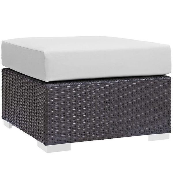 Convene 3 Piece Outdoor Patio Sofa Set in Espresso White