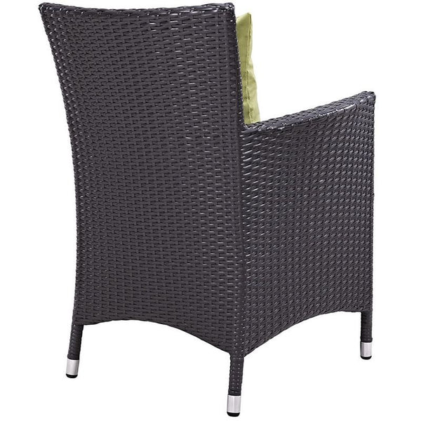 Convene 4 Piece Outdoor Patio Dining Set in Espresso Peridot