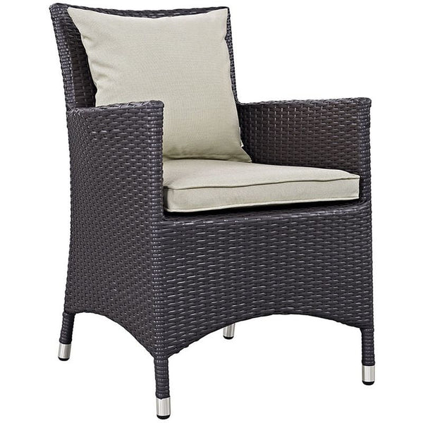 Convene 7 Piece Outdoor Patio Dining Set in Espresso Beige
