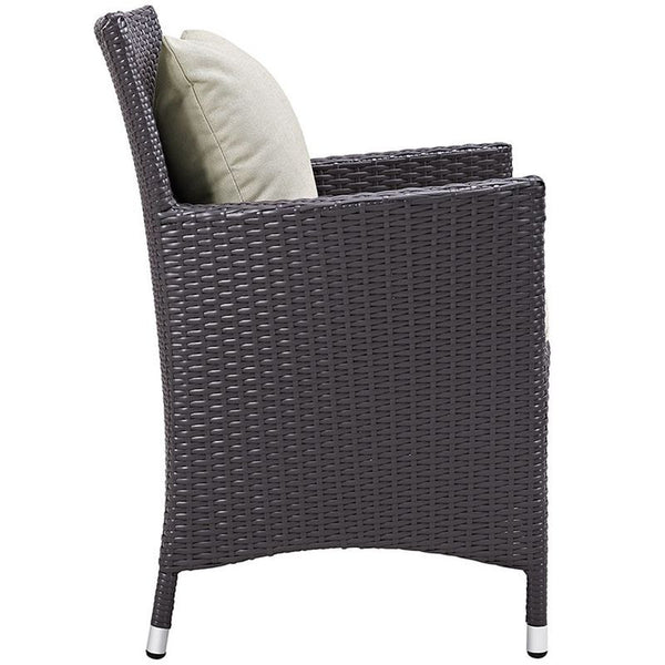 Convene 7 Piece Outdoor Patio Dining Set in Espresso Beige