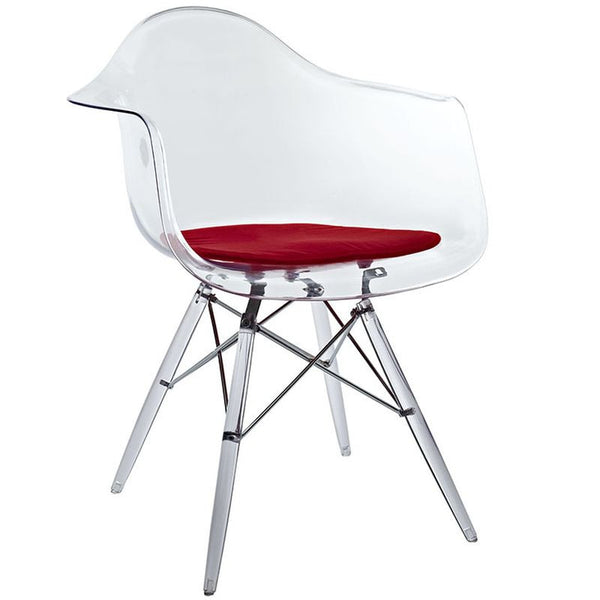 Pyramid Dining Armchairin Red