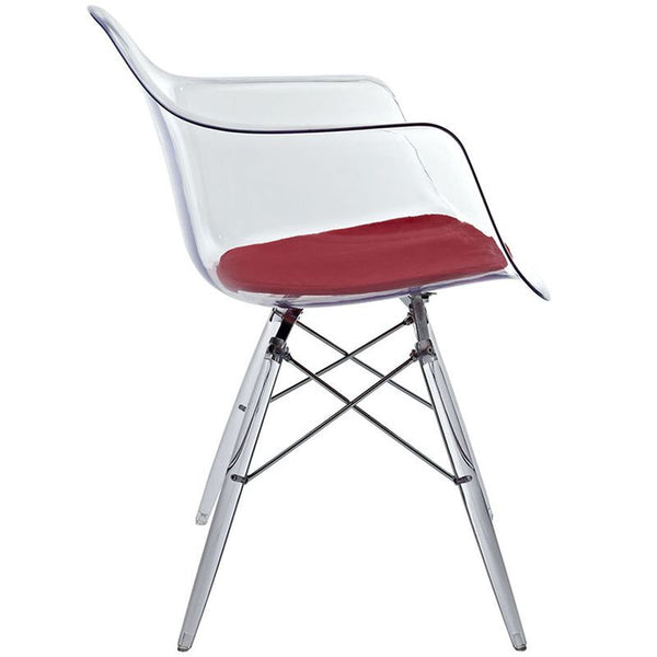 Pyramid Dining Armchairin Red