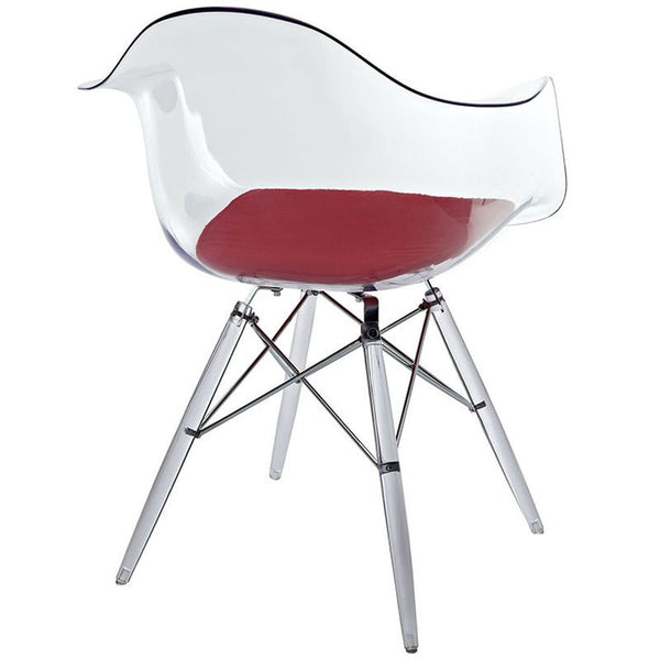 Pyramid Dining Armchairin Red