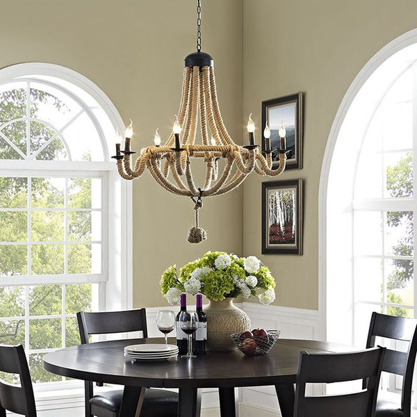 Coronet Chandelier in Brown