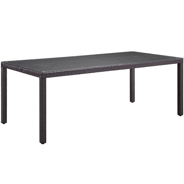 Convene 9 Piece Outdoor Patio Dining Set in Espresso Beige