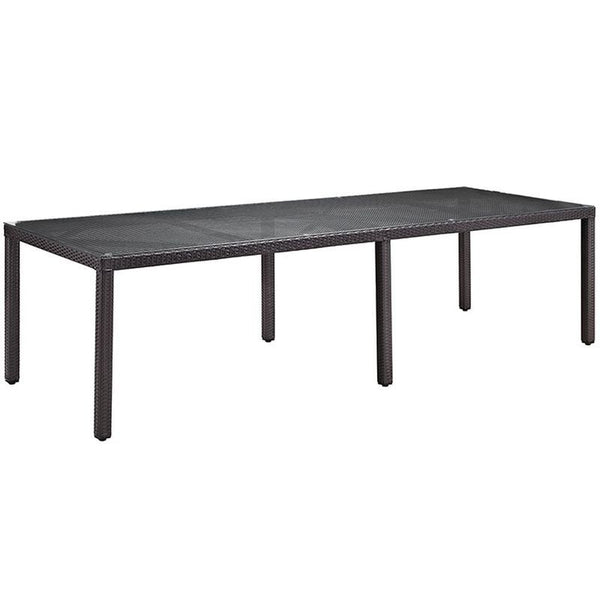 Convene 11 Piece Outdoor Patio Dining Set in Espresso Mocha