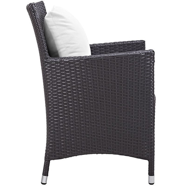 Convene 11 Piece Outdoor Patio Dining Set in Espresso White