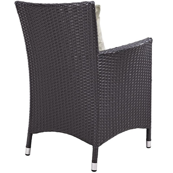 Convene 7 Piece Outdoor Patio Dining Set in Espresso Beige