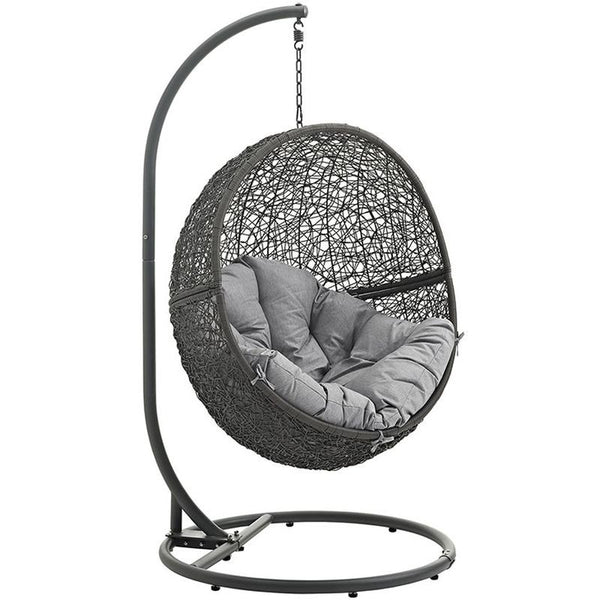 Hide Outdoor Patio Swing Chair in Gray