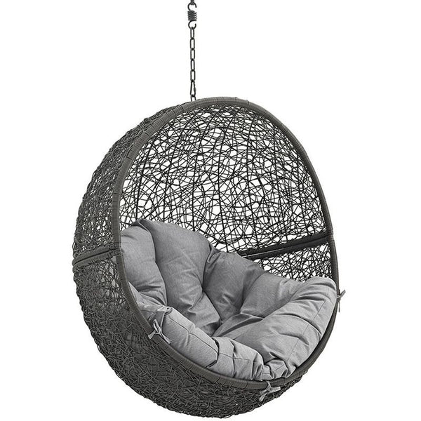 Hide Outdoor Patio Swing Chair in Gray