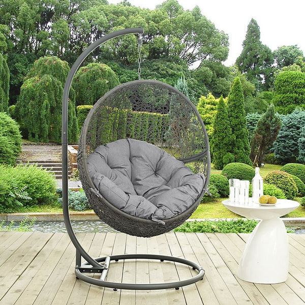 Hide Outdoor Patio Swing Chair in Gray