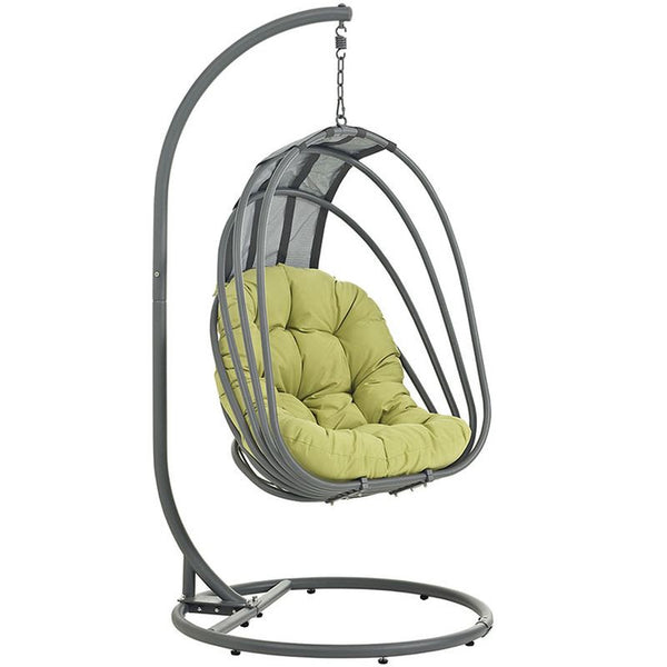 Whisk Outdoor Patio Swing Chair in Peridot
