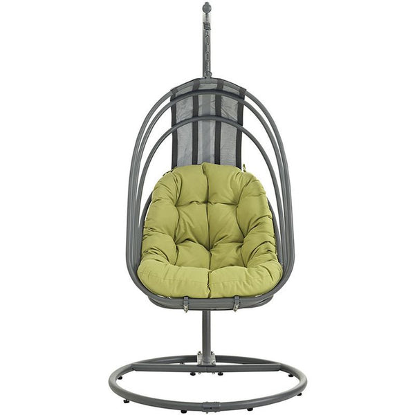 Whisk Outdoor Patio Swing Chair in Peridot
