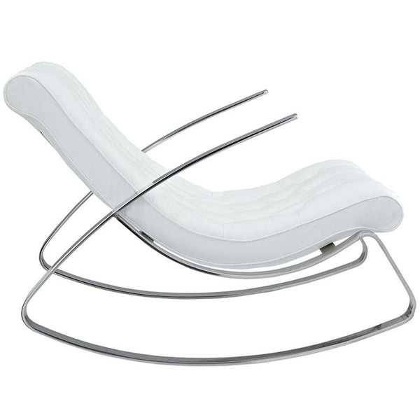 Canoe Rocking Chair in White