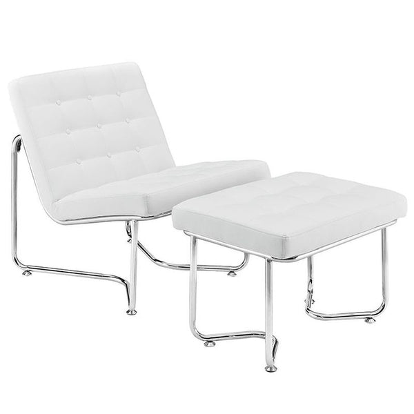 Gibraltar Lounge Chair in White