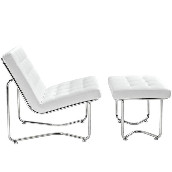 Gibraltar Lounge Chair in White