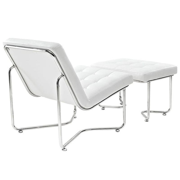 Gibraltar Lounge Chair in White