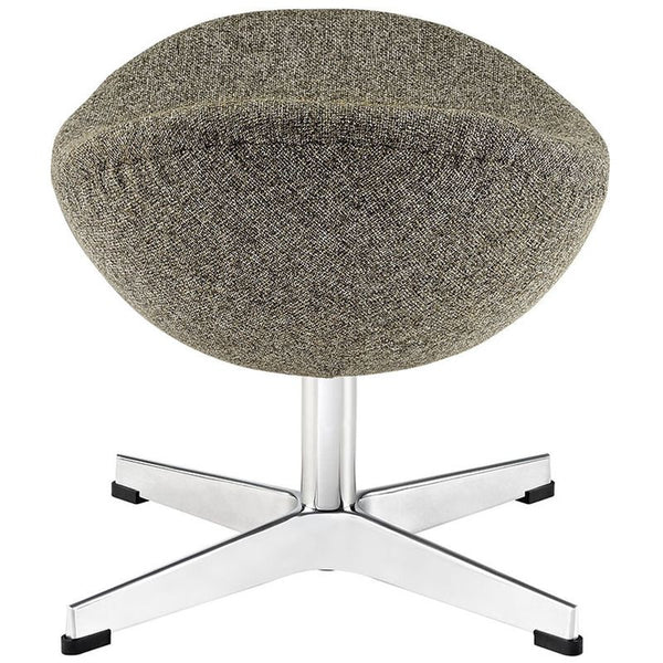 Glove Wool Ottoman in Oatmeal