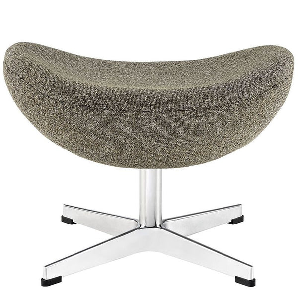 Glove Wool Ottoman in Oatmeal