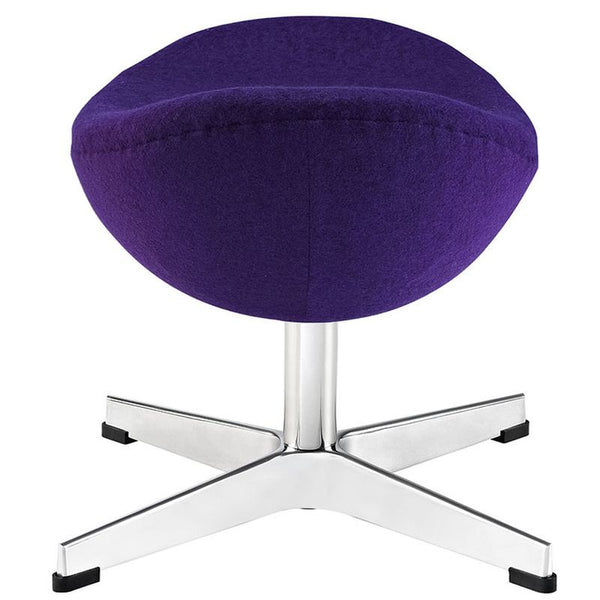 Glove Wool Ottoman in Purple