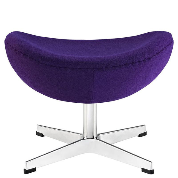 Glove Wool Ottoman in Purple