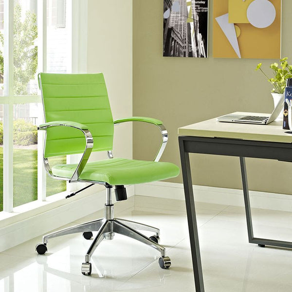 Jive Mid Back Office Chair in Bright Green