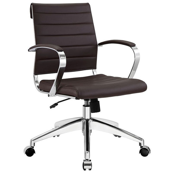 Jive Mid Back Office Chair in Brown