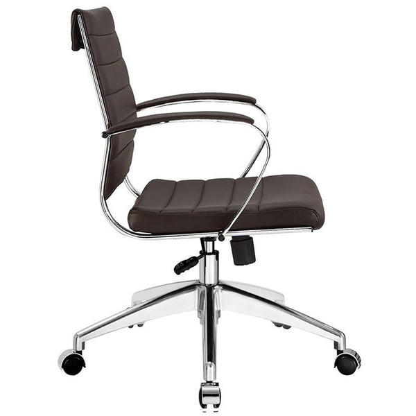 Jive Mid Back Office Chair in Brown