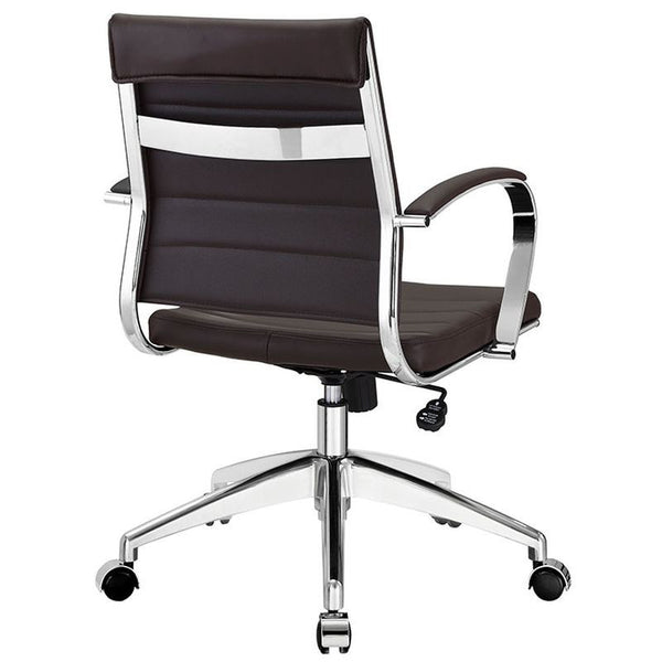 Jive Mid Back Office Chair in Brown