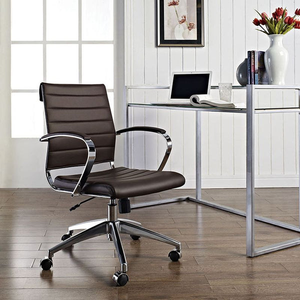 Jive Mid Back Office Chair in Brown