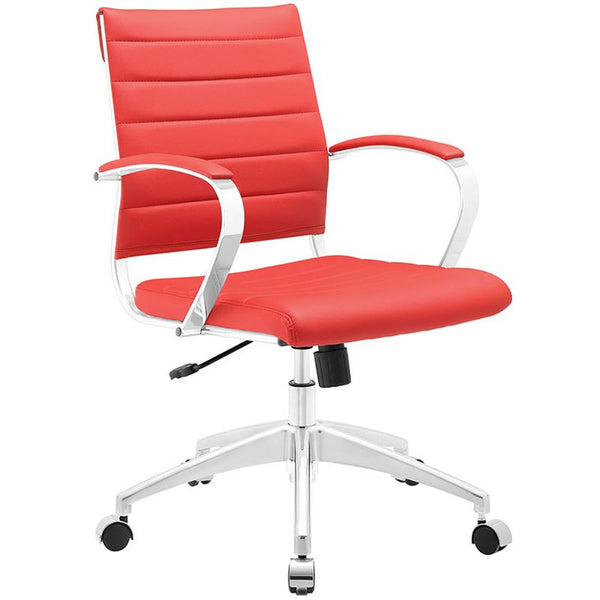 Jive Mid Back Office Chair in Red