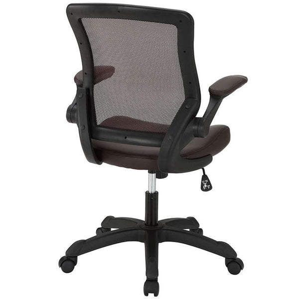 Veer Vinyl Office Chair in Brown