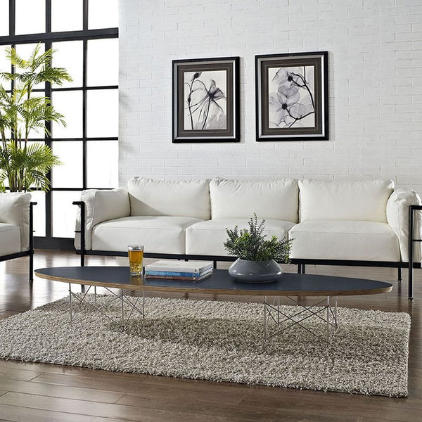 Surfboard Coffee Table in Black