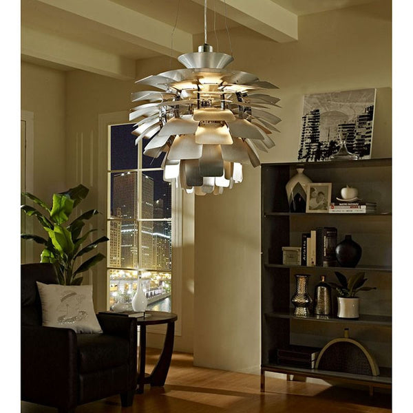 Petal 24" Chandelier in Silver