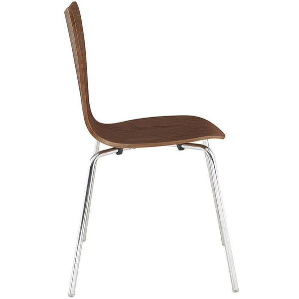 Ernie Dining Side Chair in Walnut