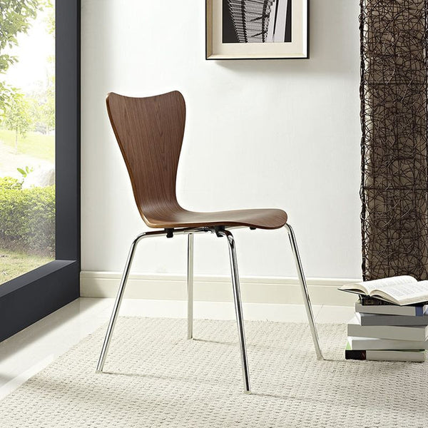 Ernie Dining Side Chair in Walnut