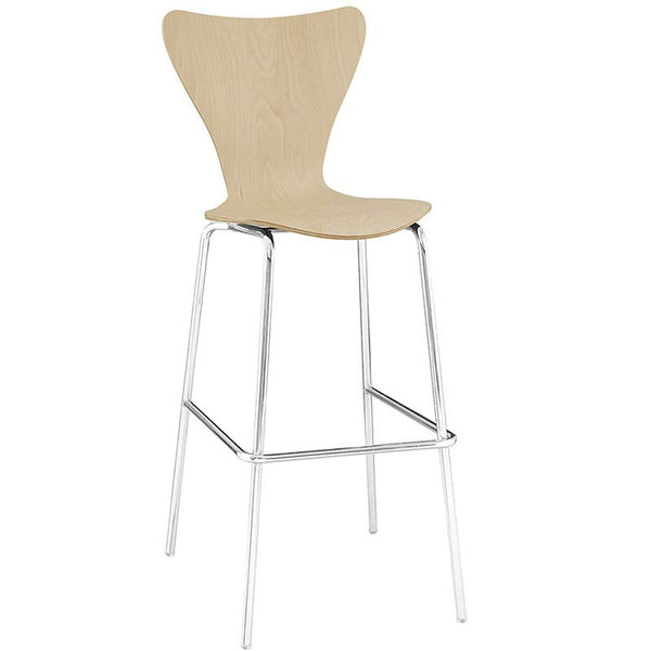 Ernie Wood Bar Stool in Natural